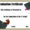 School Graduation Certificates | Customize Online With Or With 5Th Grade Graduation Certificate Template