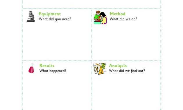 Science Experiment Template throughout Science Report Template Ks2