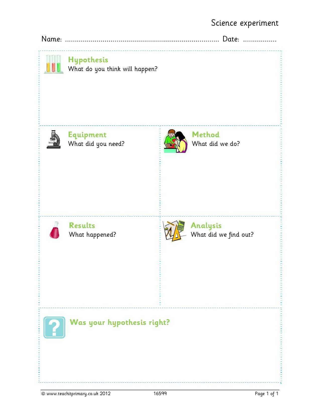 Science Experiment Template Throughout Science Report Template Ks2