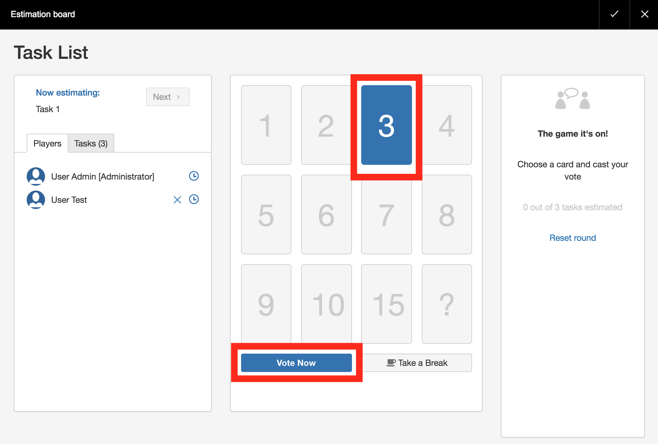 Scrum Poker Estimates For Confluence Documentation Within Planning Poker Cards Template