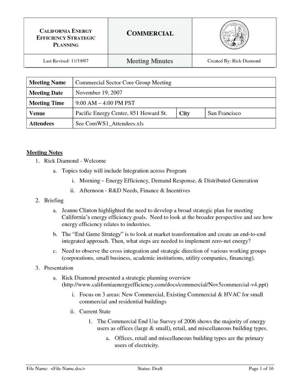 Secretary Minutes Template With Corporate Minutes Template Word