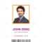 Sensational Student Id Card Template Ideas In Html Png Throughout Portrait Id Card Template