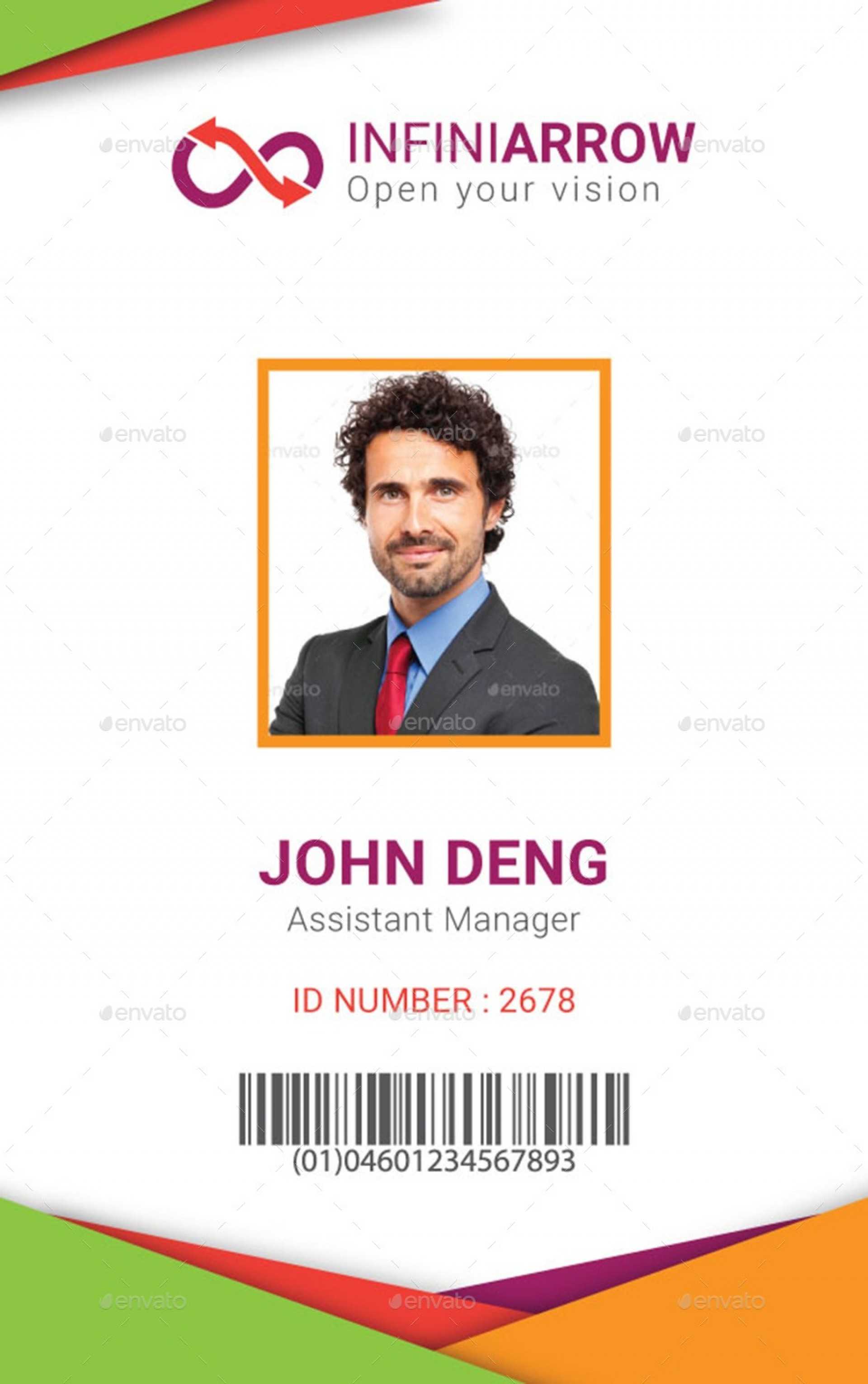 Sensational Student Id Card Template Ideas In Html Png Throughout Portrait Id Card Template
