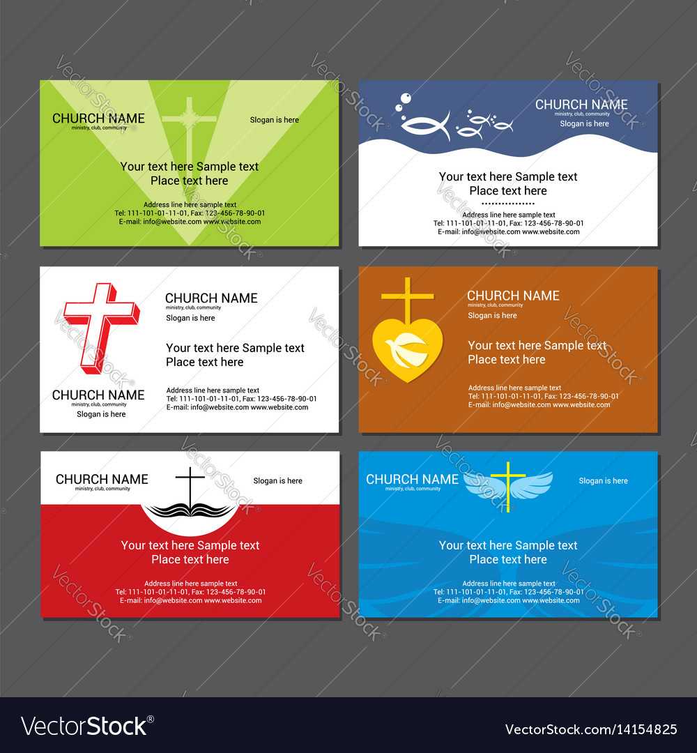 Set Christian Business Cards For The Church For Christian Business Cards Templates Free