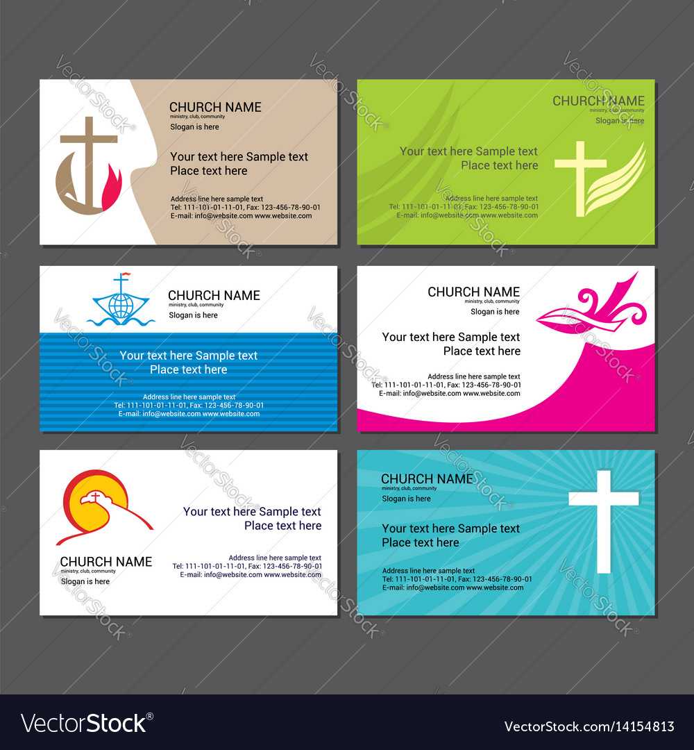 Set Christian Business Cards For The Church Pertaining To Christian Business Cards Templates Free