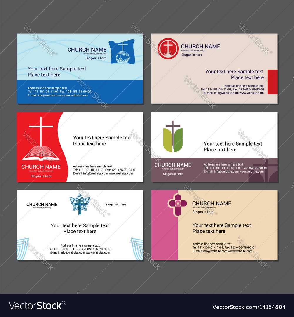 Set Christian Business Cards For The Church With Christian Business Cards Templates Free