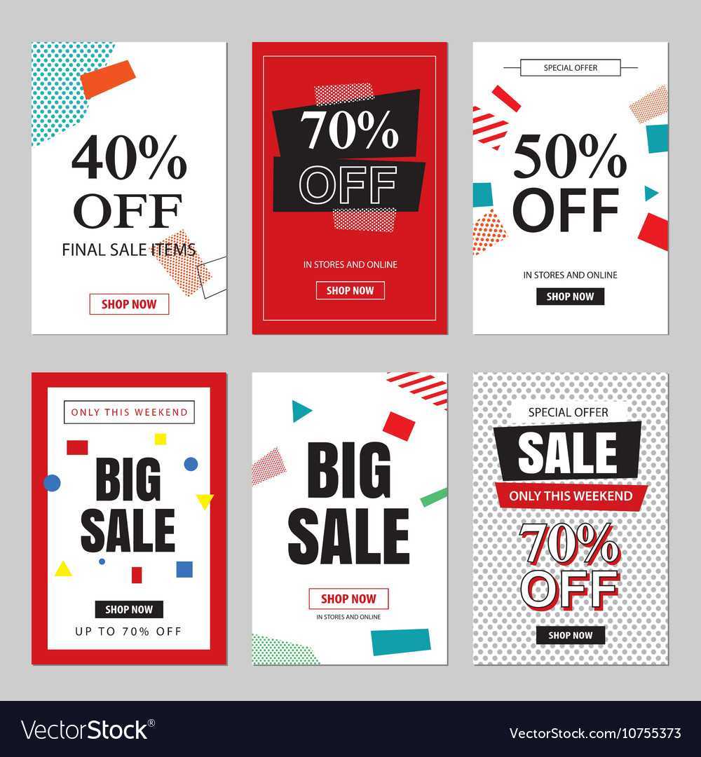 Set Of Sale Website Banner Templates Intended For Free Online Banner Templates