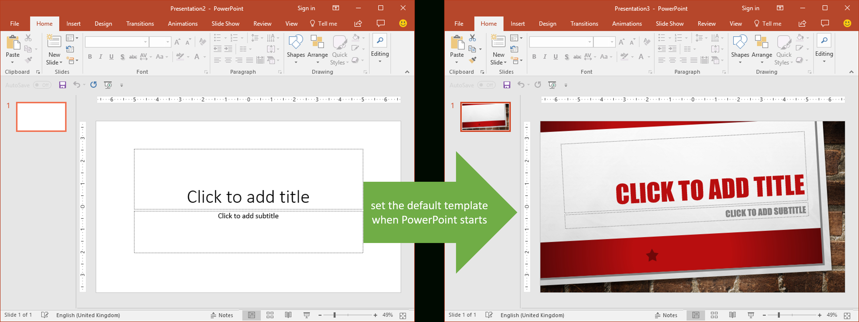 Set The Default Template When Powerpoint Starts | Youpresent Pertaining To Powerpoint 2013 Template Location