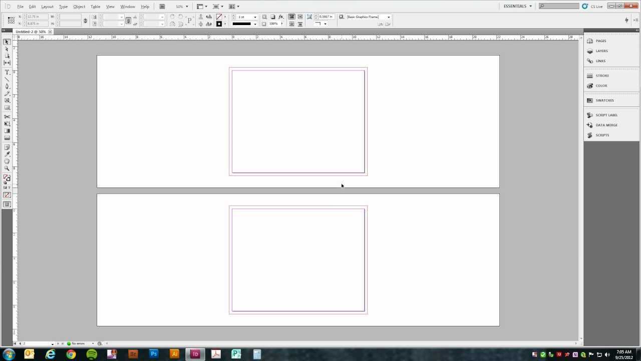 Setting Up A Trifold Brochure In Adobe Indesign (Cs5) For Gate Fold Brochure Template Indesign