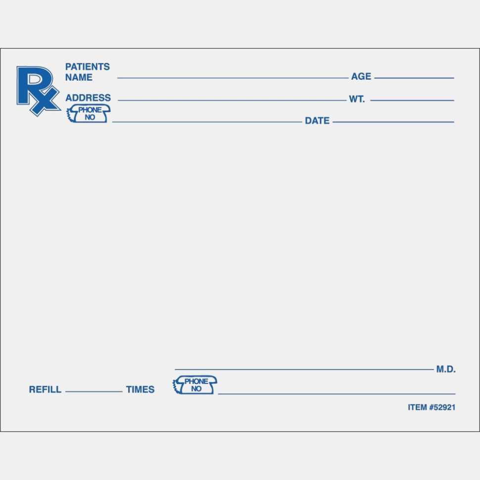 Seven Common Myths About Blank Rx Label | Label Maker Ideas Inside Blank Prescription Pad Template