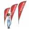 Sharkfin Banners & Sharkfin Flags | Printing Companies Throughout Sharkfin Banner Template