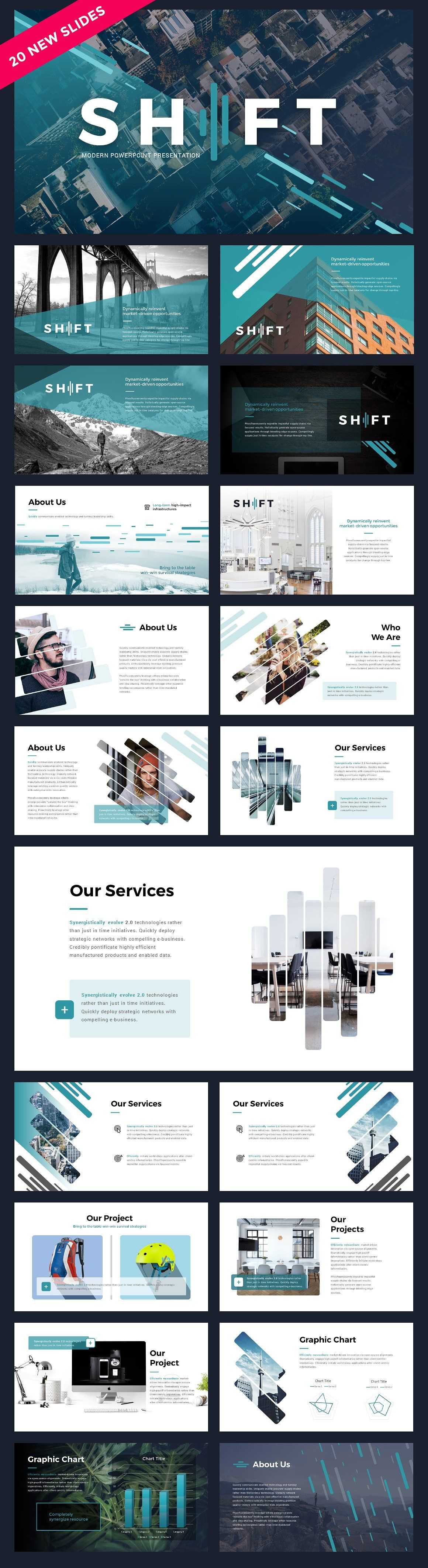 Shift Modern Powerpoint Templatethrivisualy On With Raf Powerpoint Template
