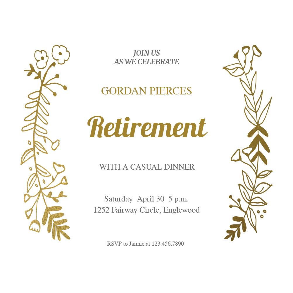 Sideside Gold – Free Retirement & Farewell Party With Regard To Farewell Certificate Template