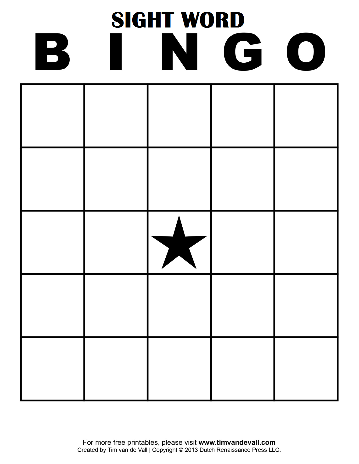 Sight Word Bingo … | School Classroom Ideas | Blank Bingo For Blank Bingo Card Template Microsoft Word