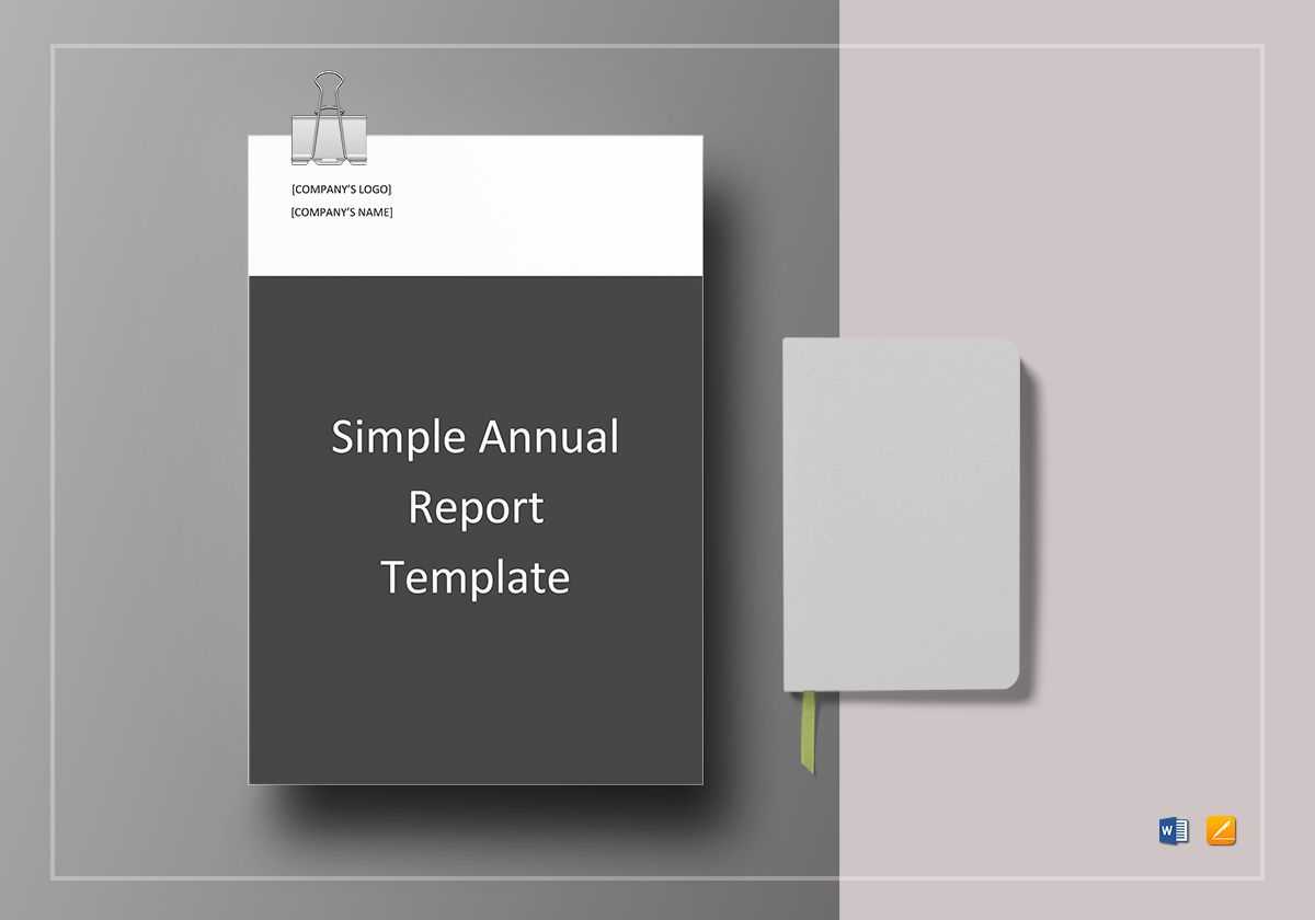 Simple Annual Report Template In Annual Report Word Template