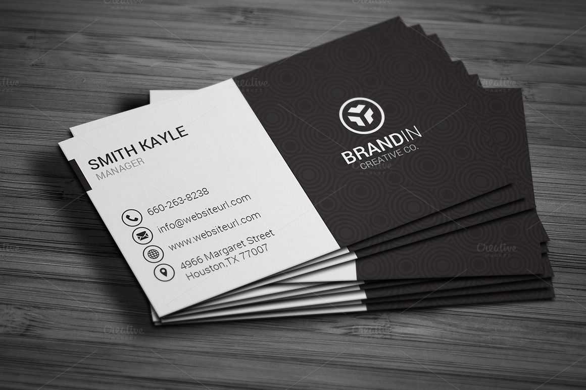 Simple Black & White Business Cardmadearslan On With Regard To Black And White Business Cards Templates Free