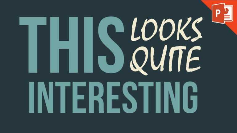 Powerpoint Kinetic Typography Template