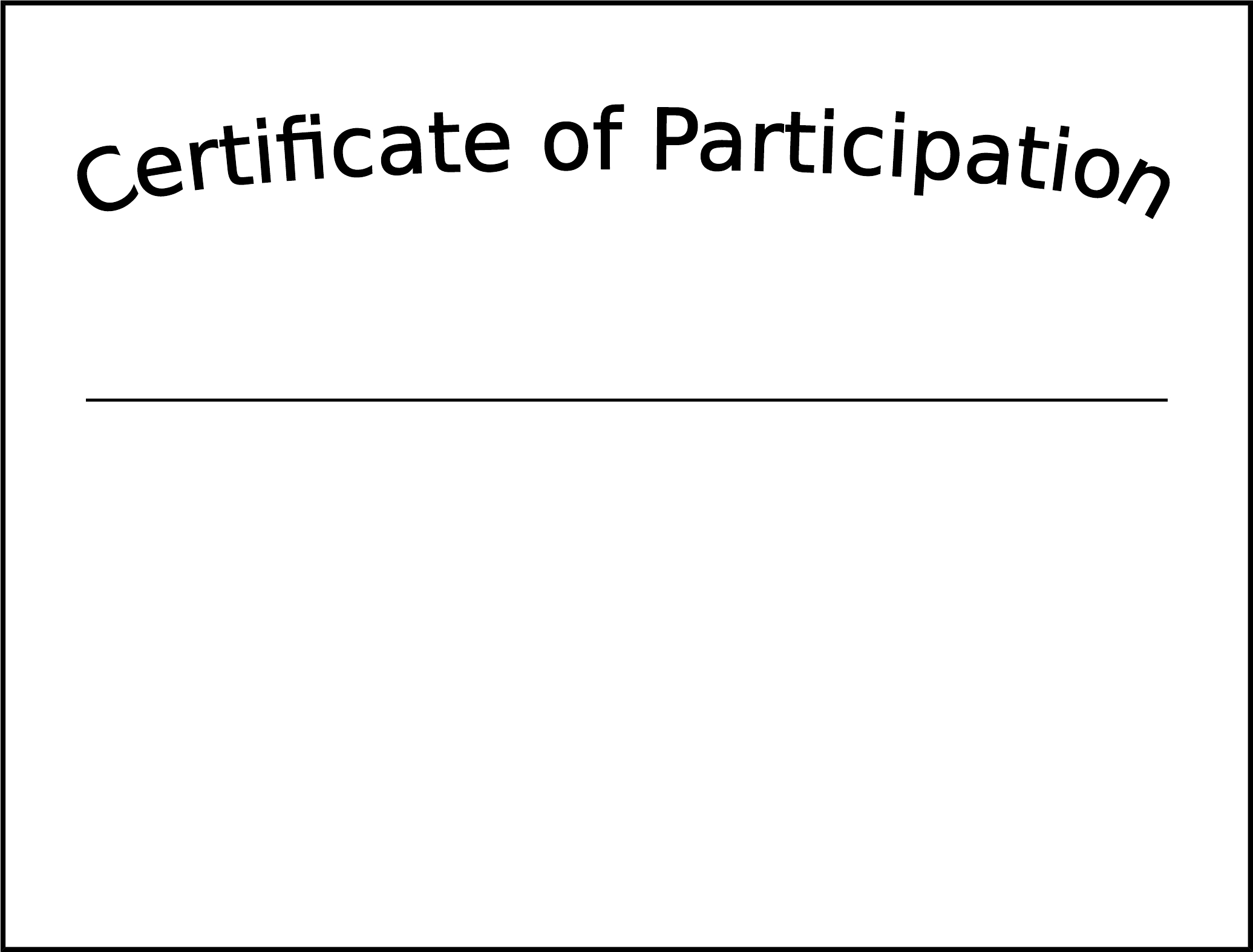 Simple Participation Certificate Template Free Download With Regard To Generic Certificate Template