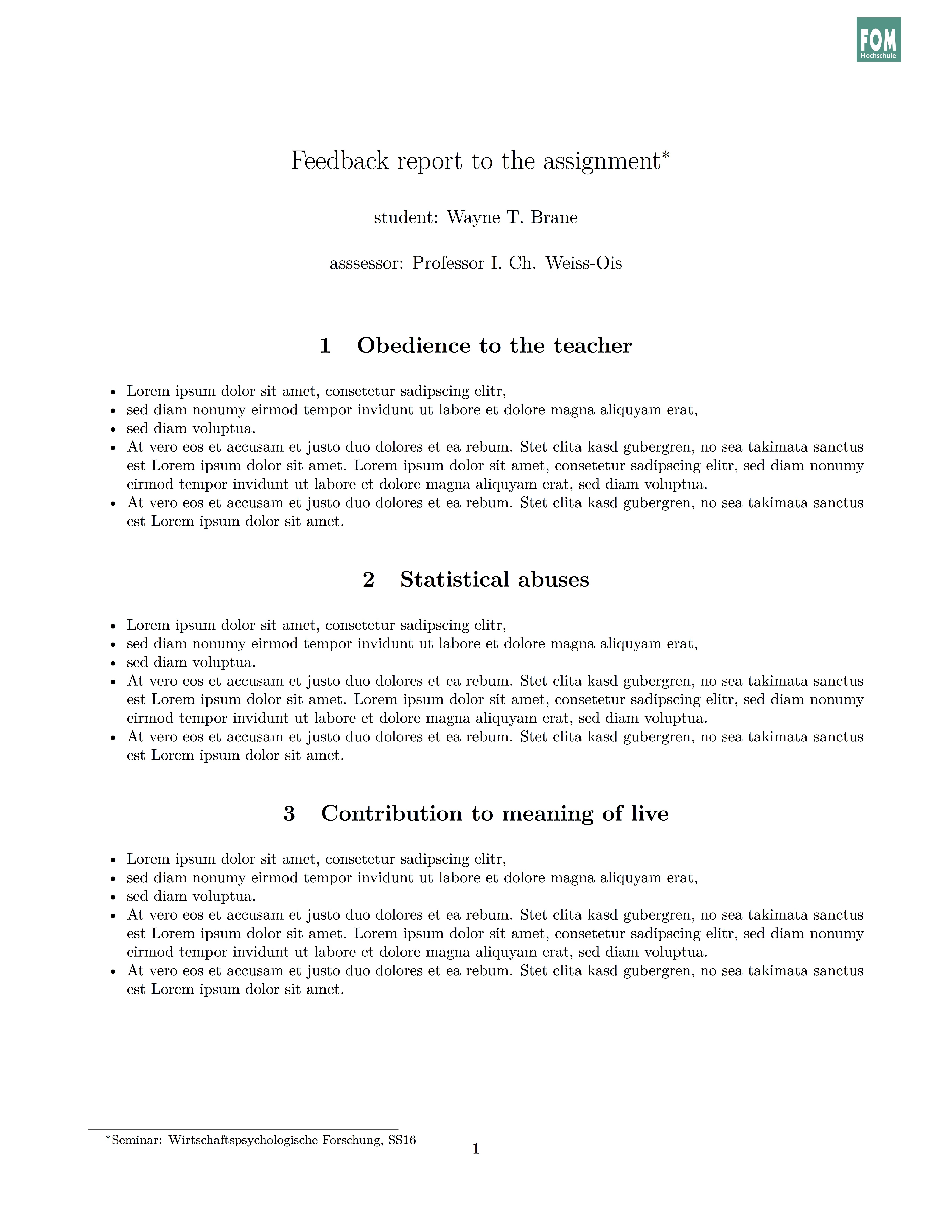 Simple (R )Markdown Template For 'onepager Reports' Etc Pertaining To Assignment Report Template