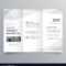 Simple Trifold Brochure Template Design With In One Page Brochure Template