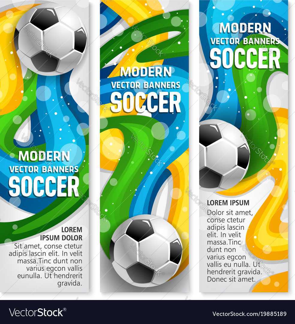 Soccer Ball Banner Of Football Sport Club Template Pertaining To Sports Banner Templates