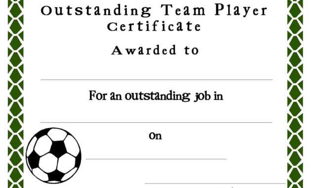 Soccer Certificate Templates Blank | K5 Worksheets intended for Soccer Certificate Template