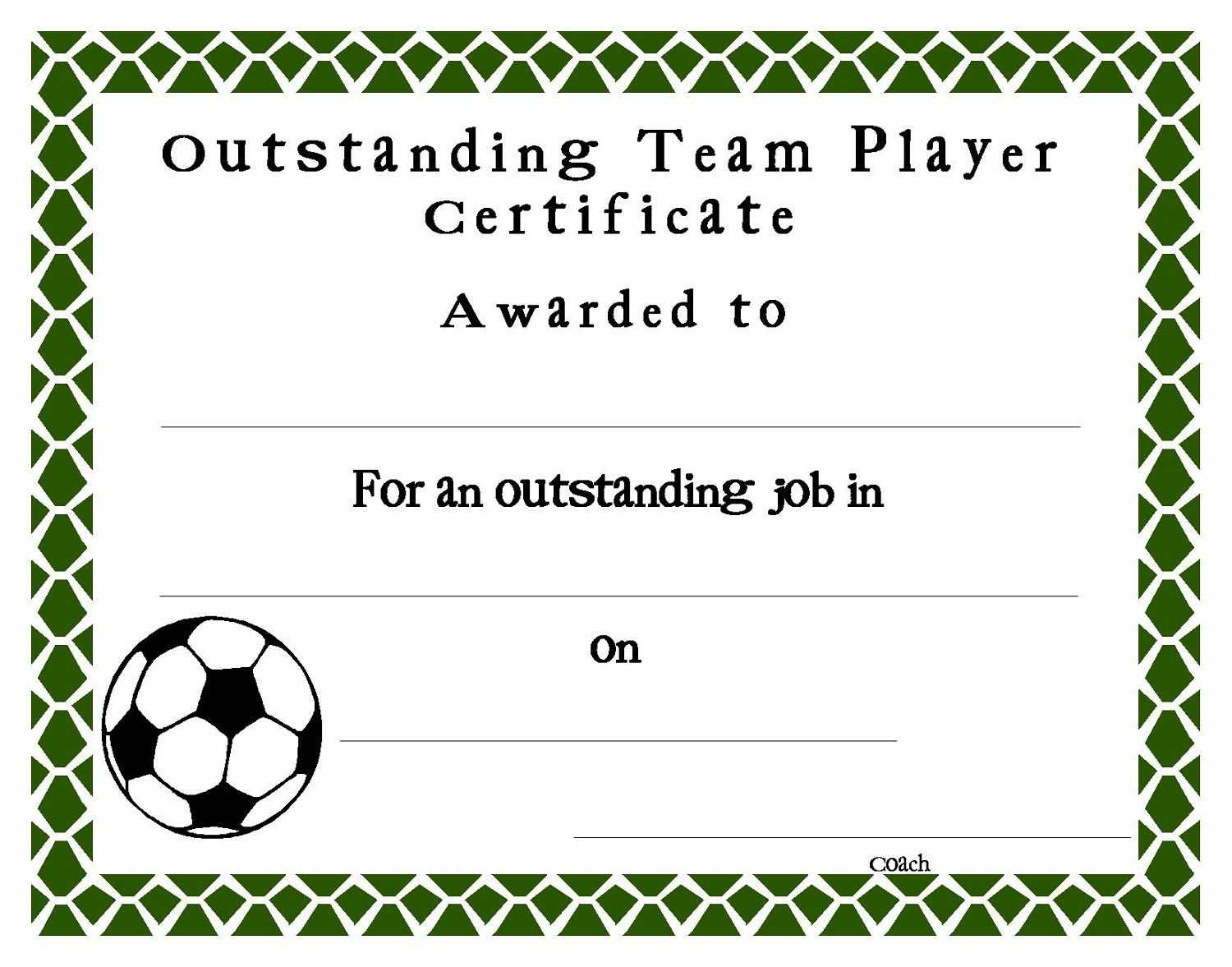 Soccer Certificate Templates Blank | K5 Worksheets With Soccer Certificate Templates For Word