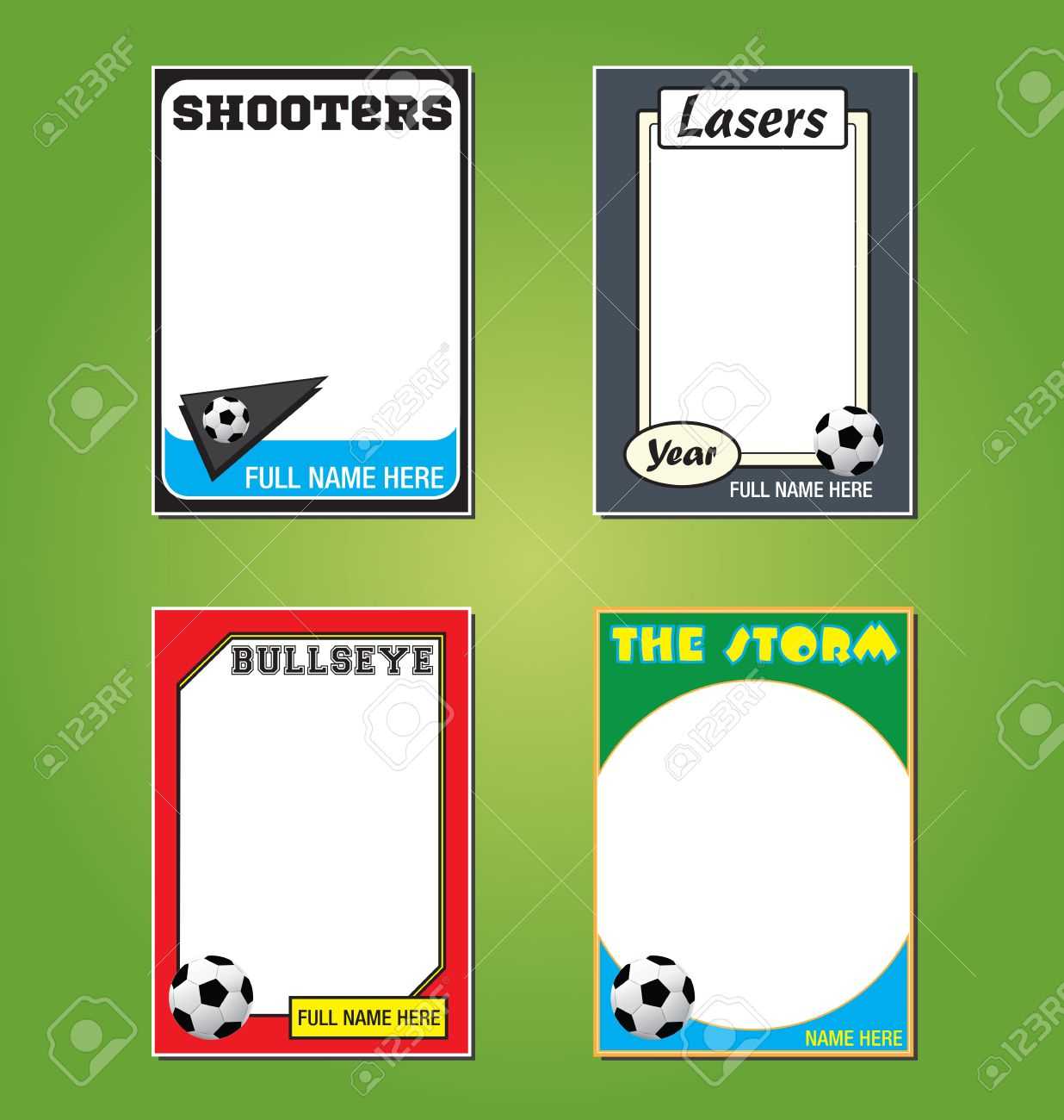 Soccer/futbol Trading Card Picture Frames Pertaining To Soccer Trading Card Template