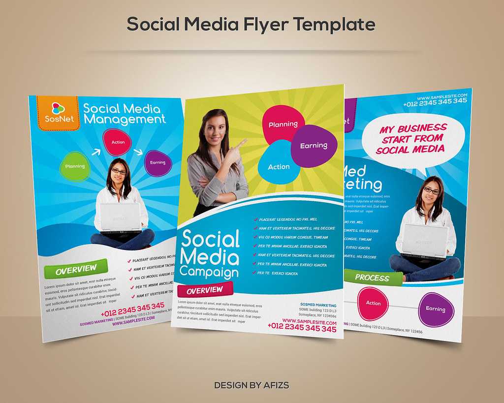 Social Media Flyer Template | Download Psd File Here: Graphi Throughout Social Media Brochure Template