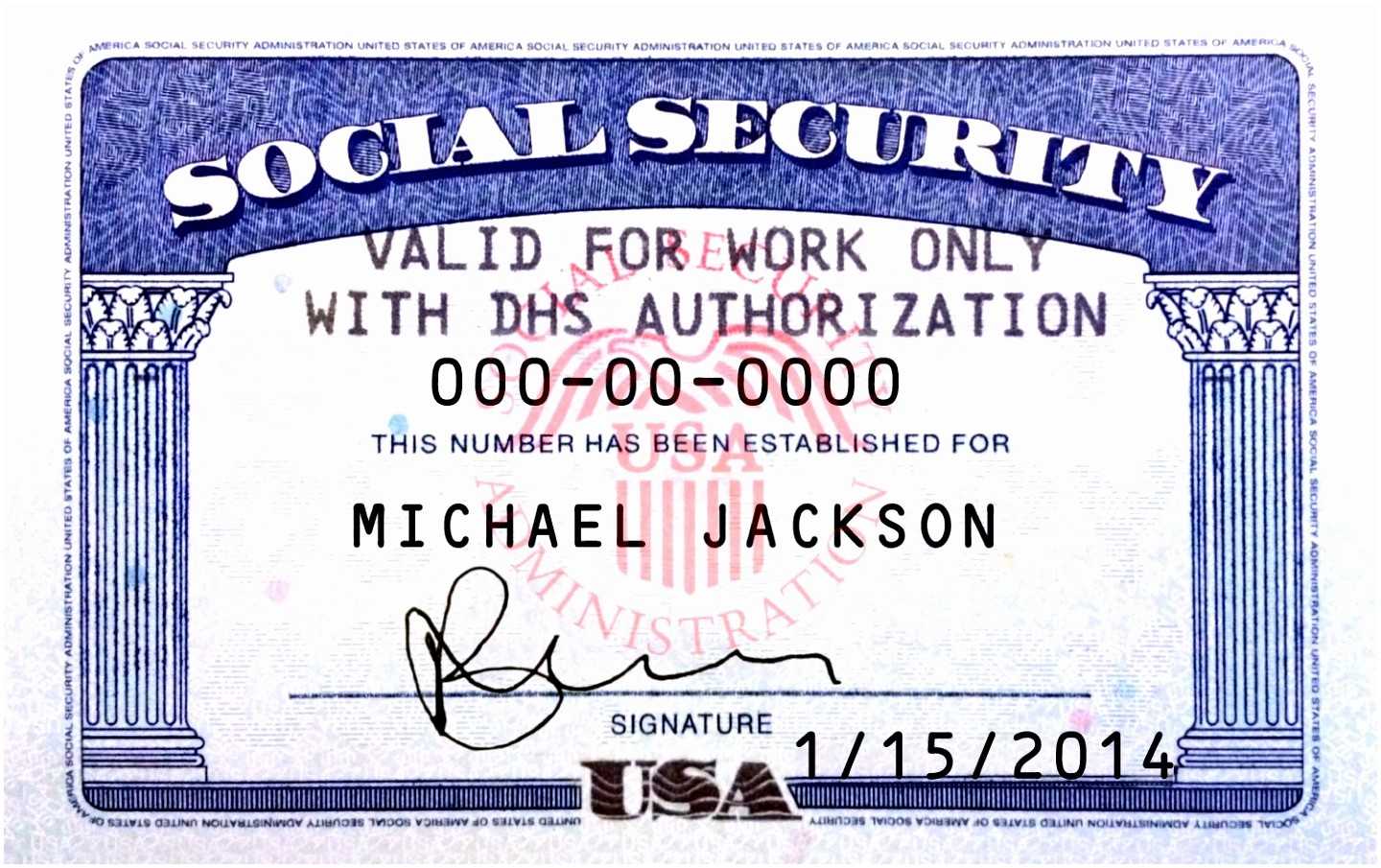 Social Security Card Template Photoshop Example – Nurul Amal Within Editable Social Security Card Template