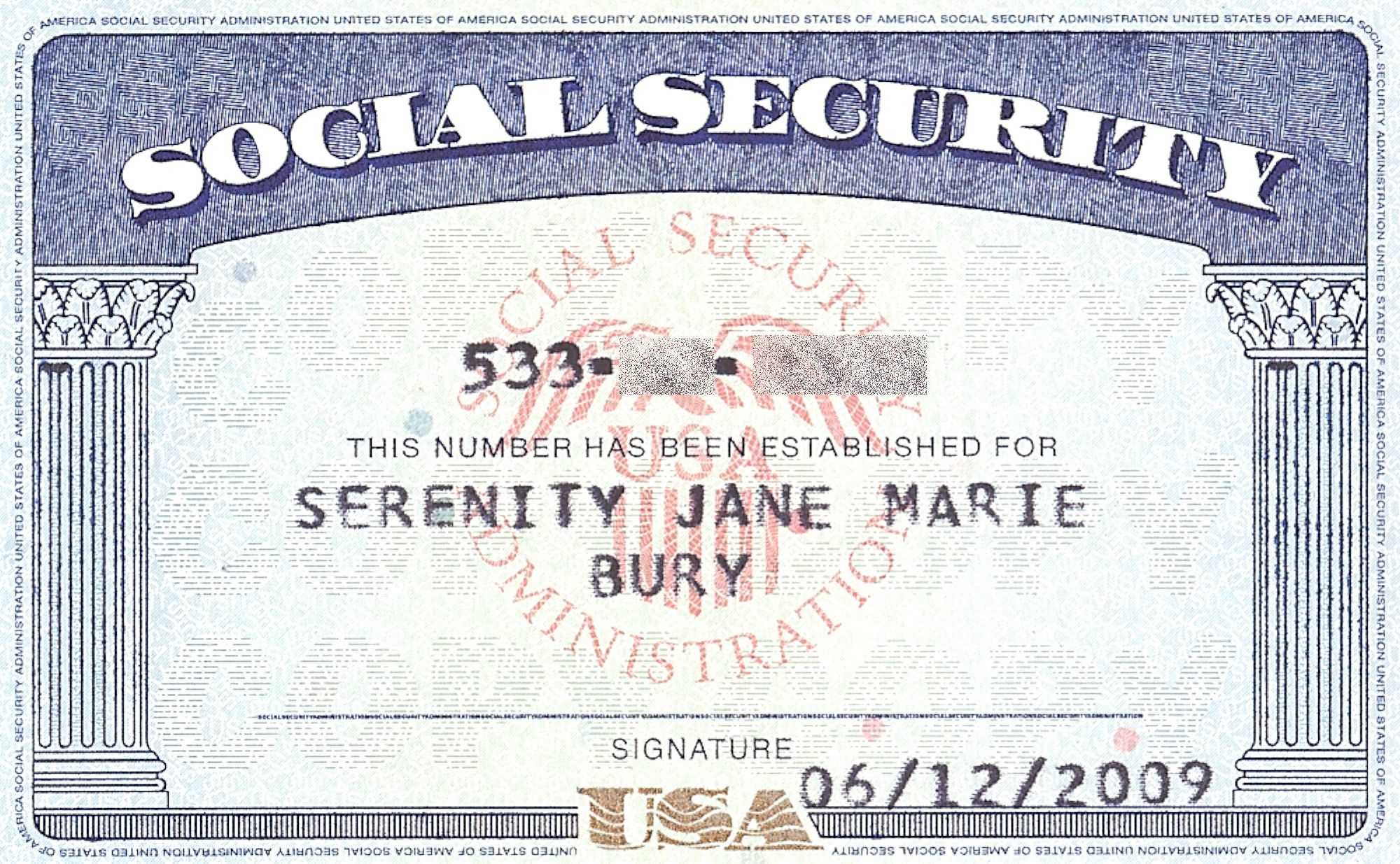 Social+Security+Card+Blank | General | Social Security Inside Editable Social Security Card Template