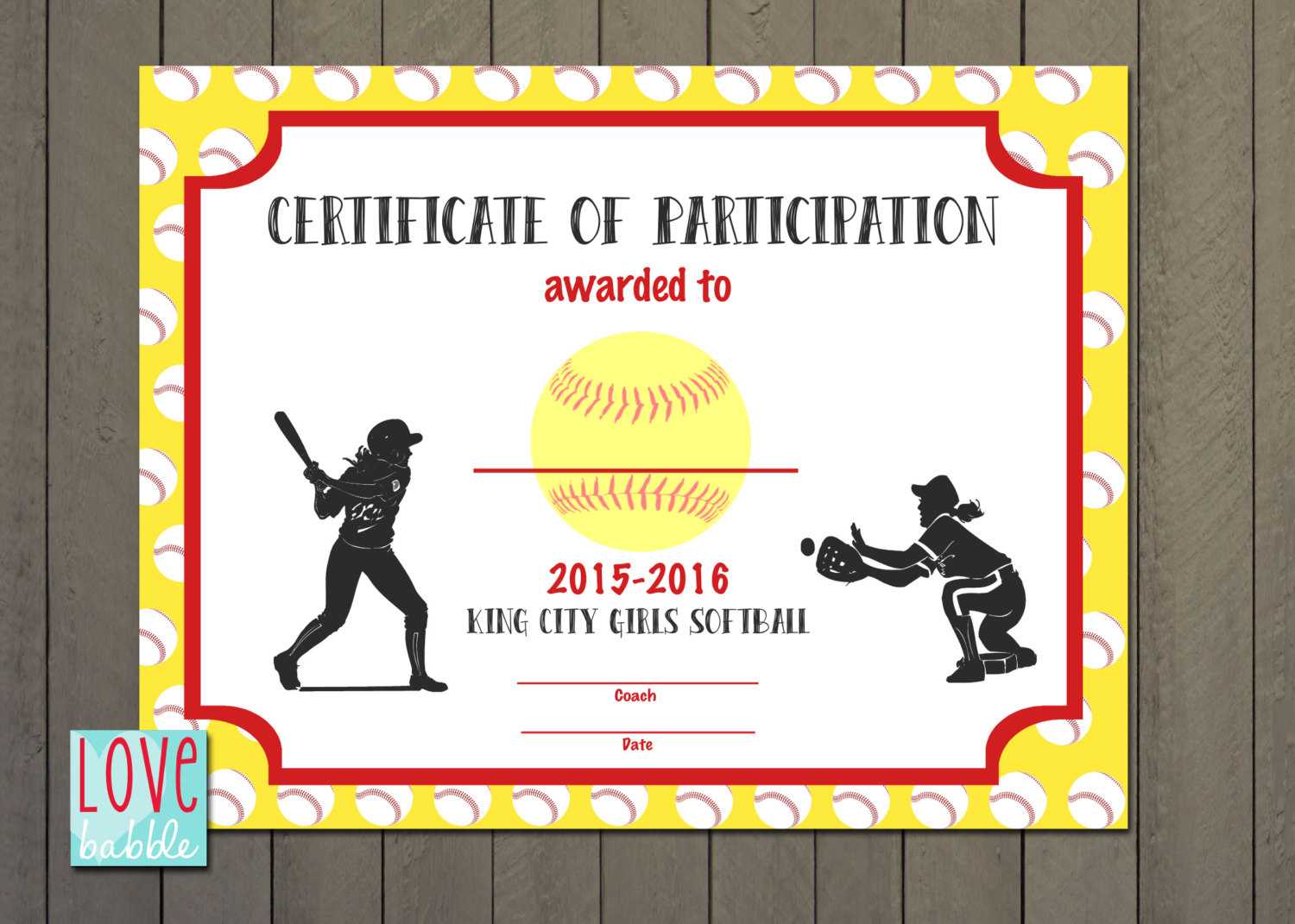 Softball Award Certificate Template – Taid.tk For Free Softball Certificate Templates