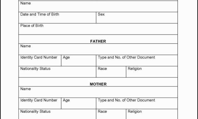 Spanish To English Birth Certificate Translation Template for Spanish To English Birth Certificate Translation Template