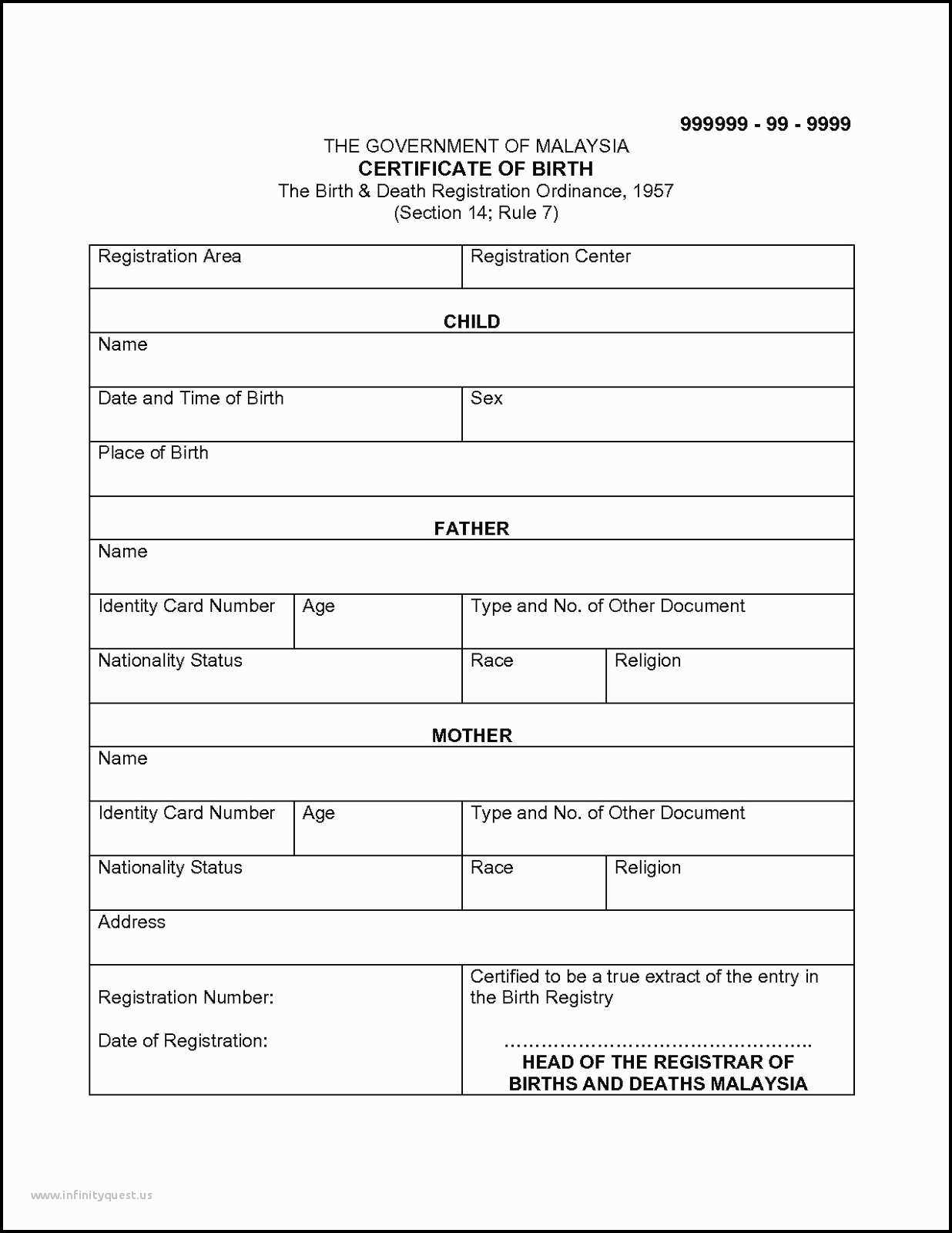 Spanish To English Birth Certificate Translation Template For Spanish To English Birth Certificate Translation Template