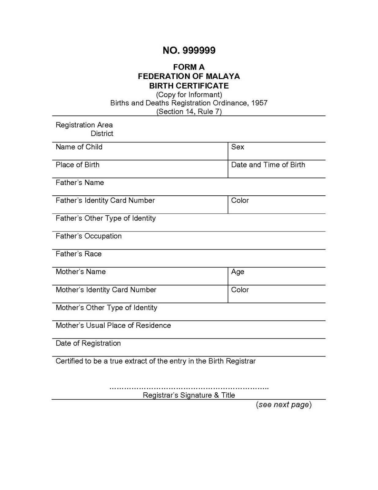 Spanish To English Birth Certificate Translation Template Inside Birth Certificate Translation Template