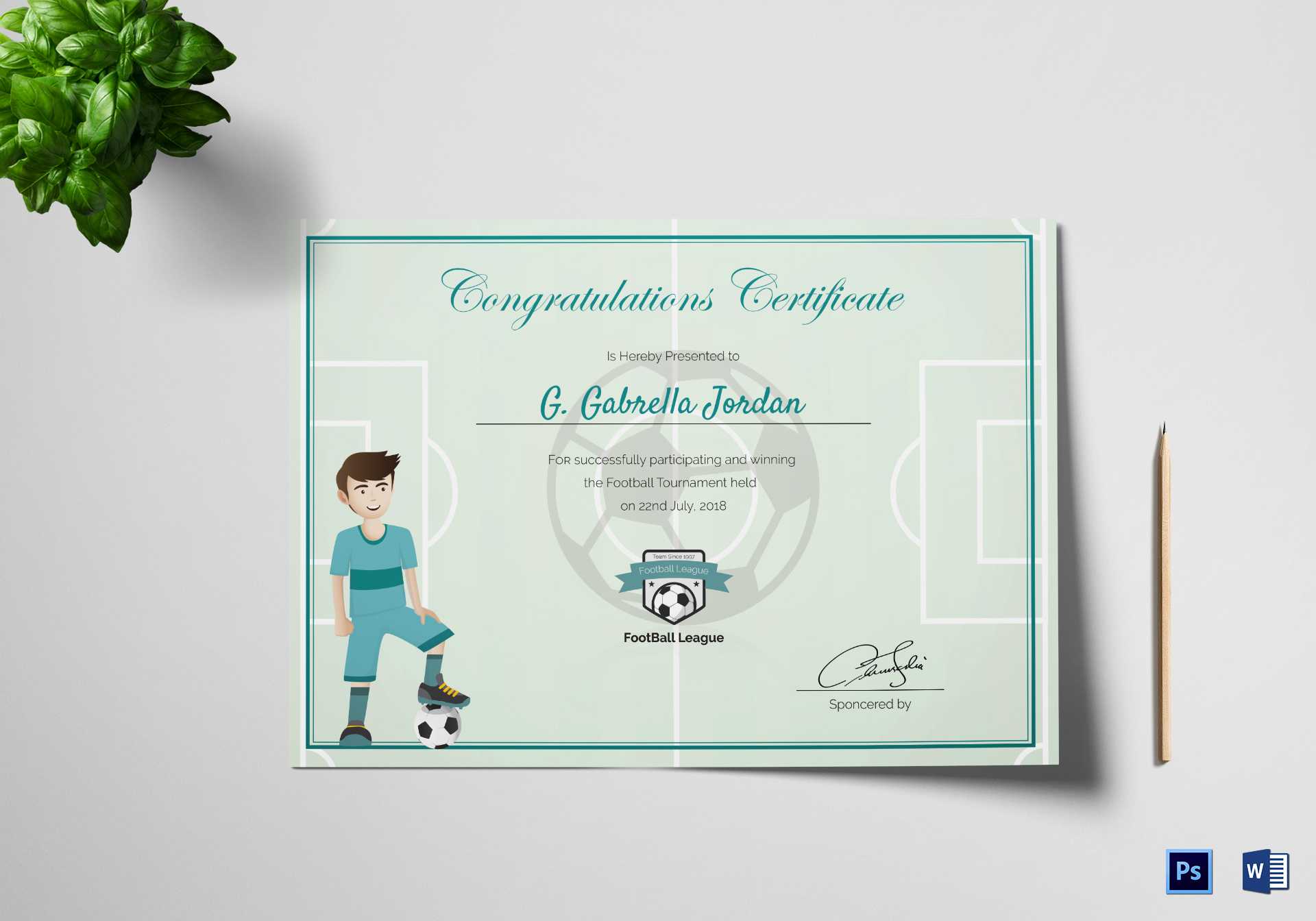 Sports Award Winning Congratulation Certificate Template With Rugby League Certificate Templates