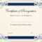 Sports Cetificate | Certificate Of Recognition A4 Thumbnail In Running Certificates Templates Free