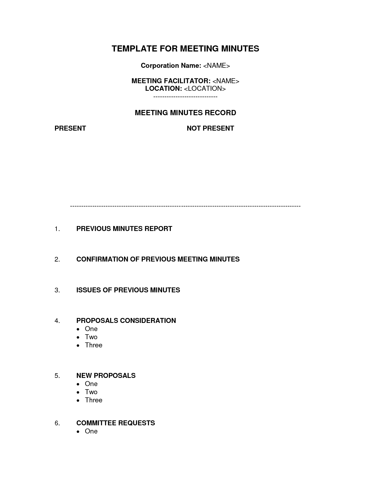 Staff Meeting Minutes Template Word | Bagnas – Corporation Within Corporate Minutes Template Word