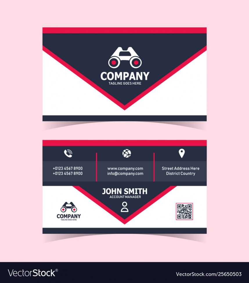 Staggering Double Sided Business Card Template Ideas Free For Double Sided Business Card Template Illustrator