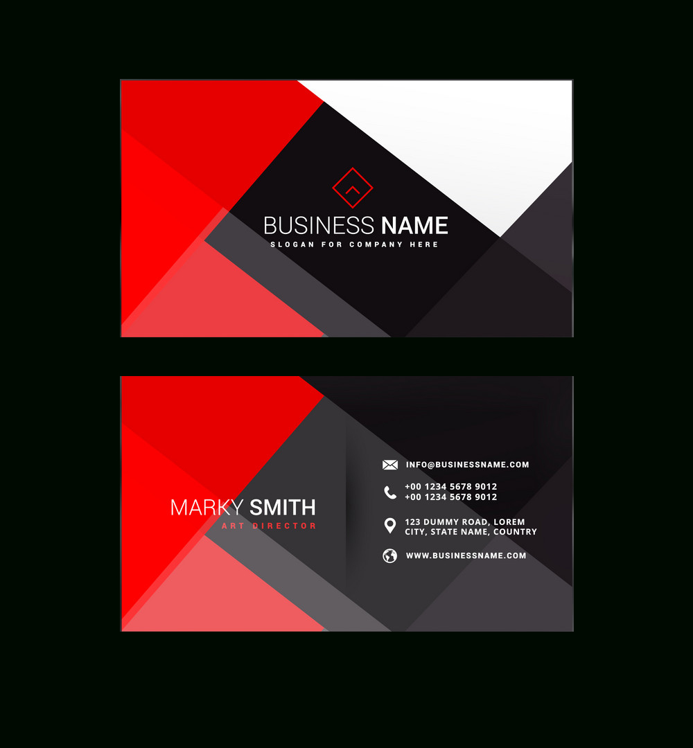 Standard Business Cards In Designer Visiting Cards Templates