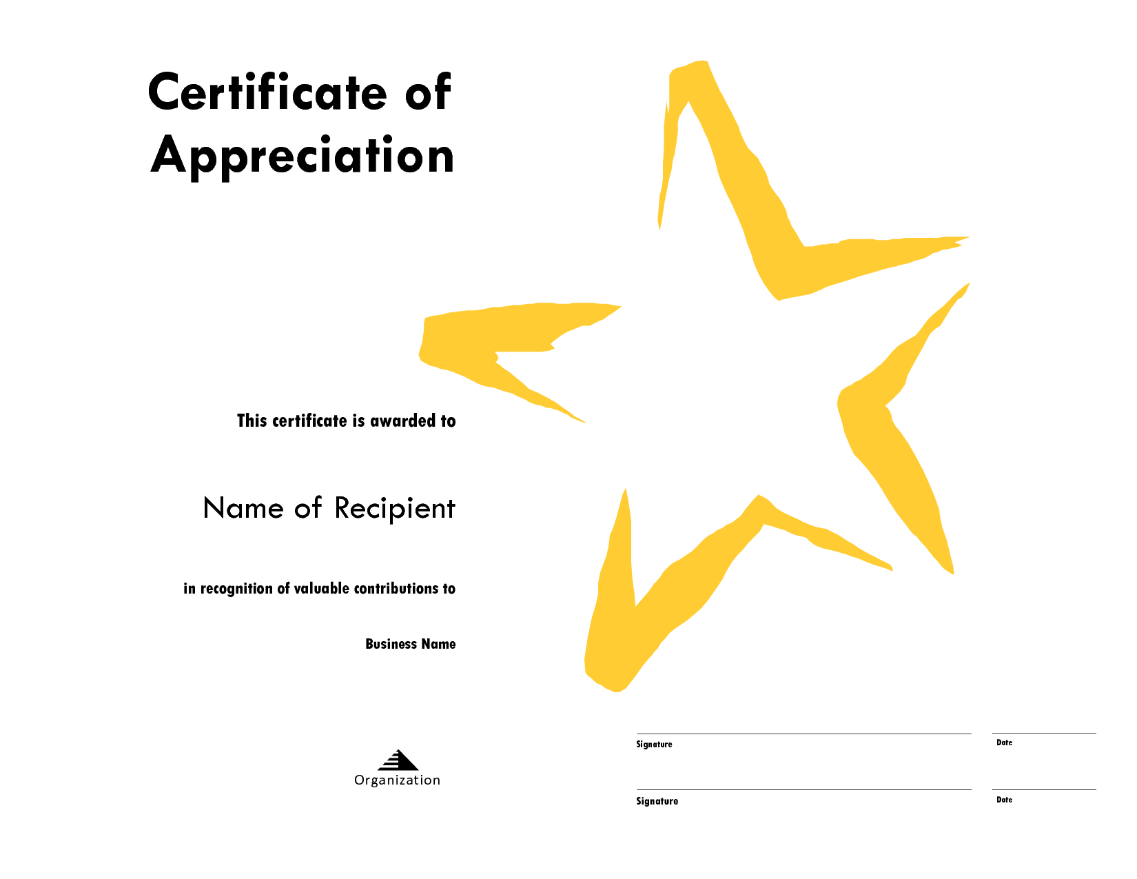 Star Award Certificate Templates Free Image Intended For Star Certificate Templates Free