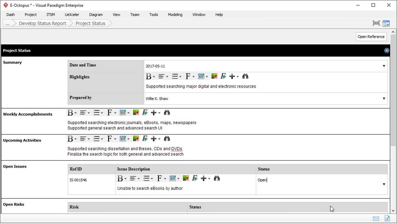 Status Report Template – Project Management Inside Project Manager Status Report Template