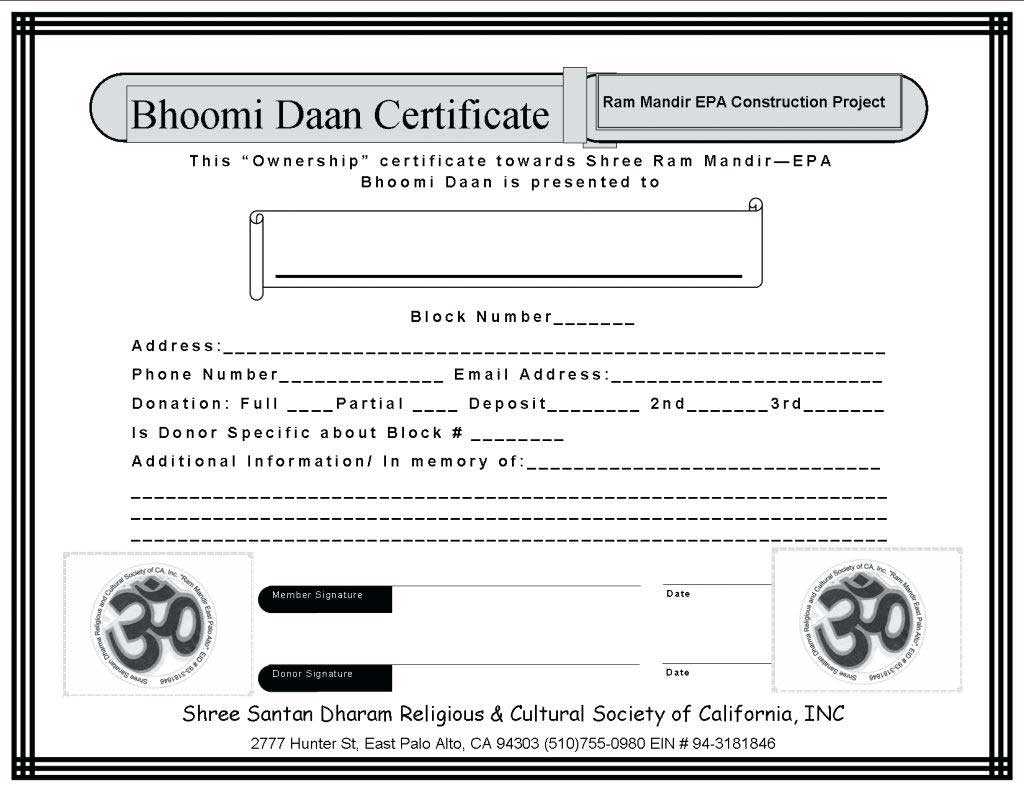 Stock Gift Receipt Template 650*502 – Ownership Certificate Inside Ownership Certificate Template