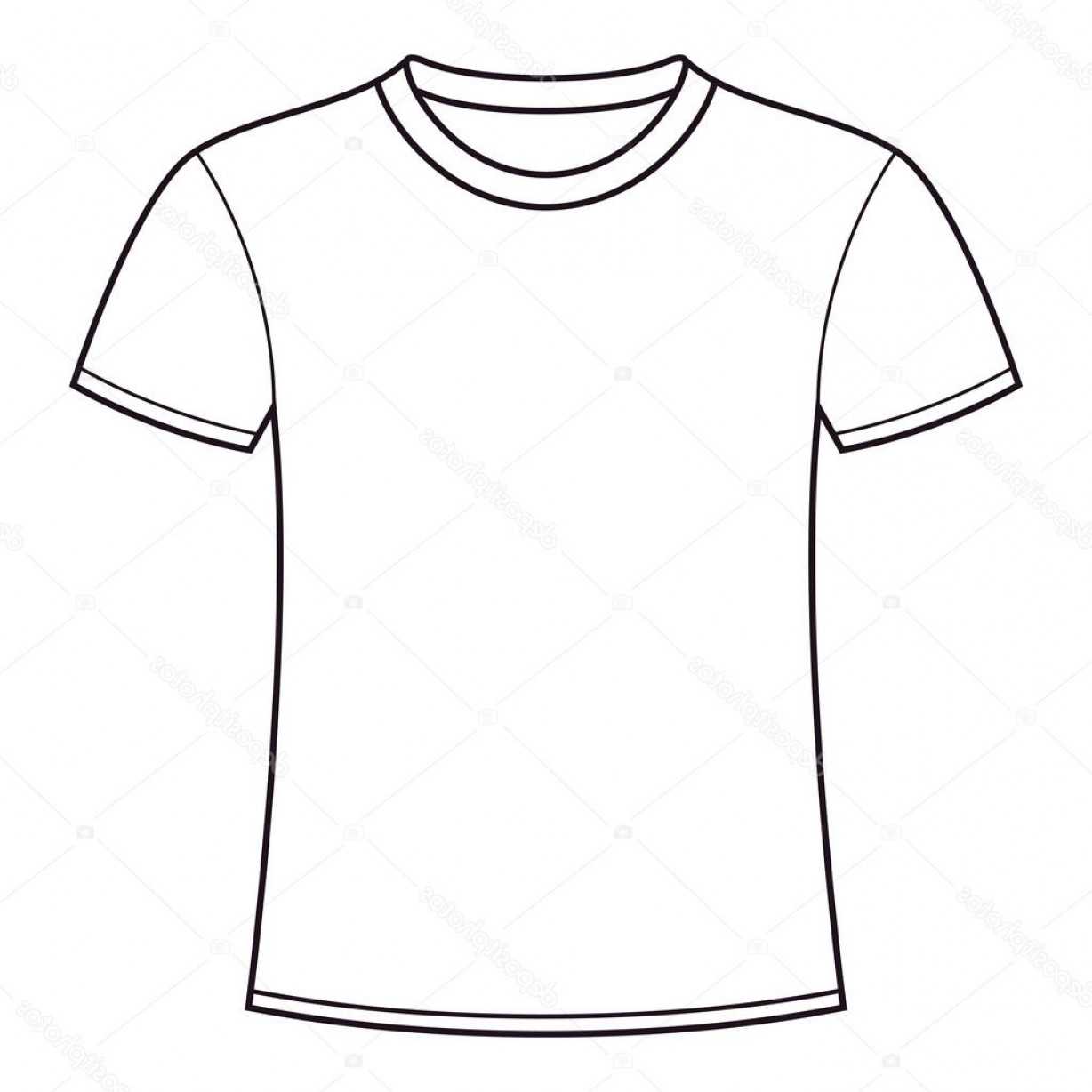 Stock Illustration Blank T Shirt Template | Soidergi For Printable Blank Tshirt Template