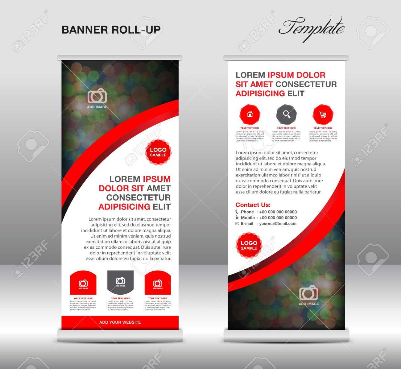 Stock Vector | Banner Design Samples | Banner Stands Intended For Banner Stand Design Templates
