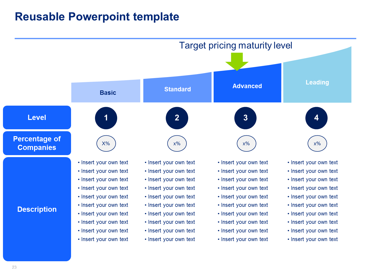 Strategic Pricing | Pricing Strategies Template & Framework Inside Strategic Management Report Template