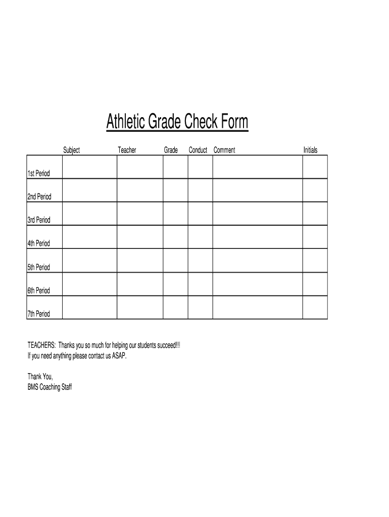 Student Grade Check Form Printable – Fill Online, Printable For Student Grade Report Template