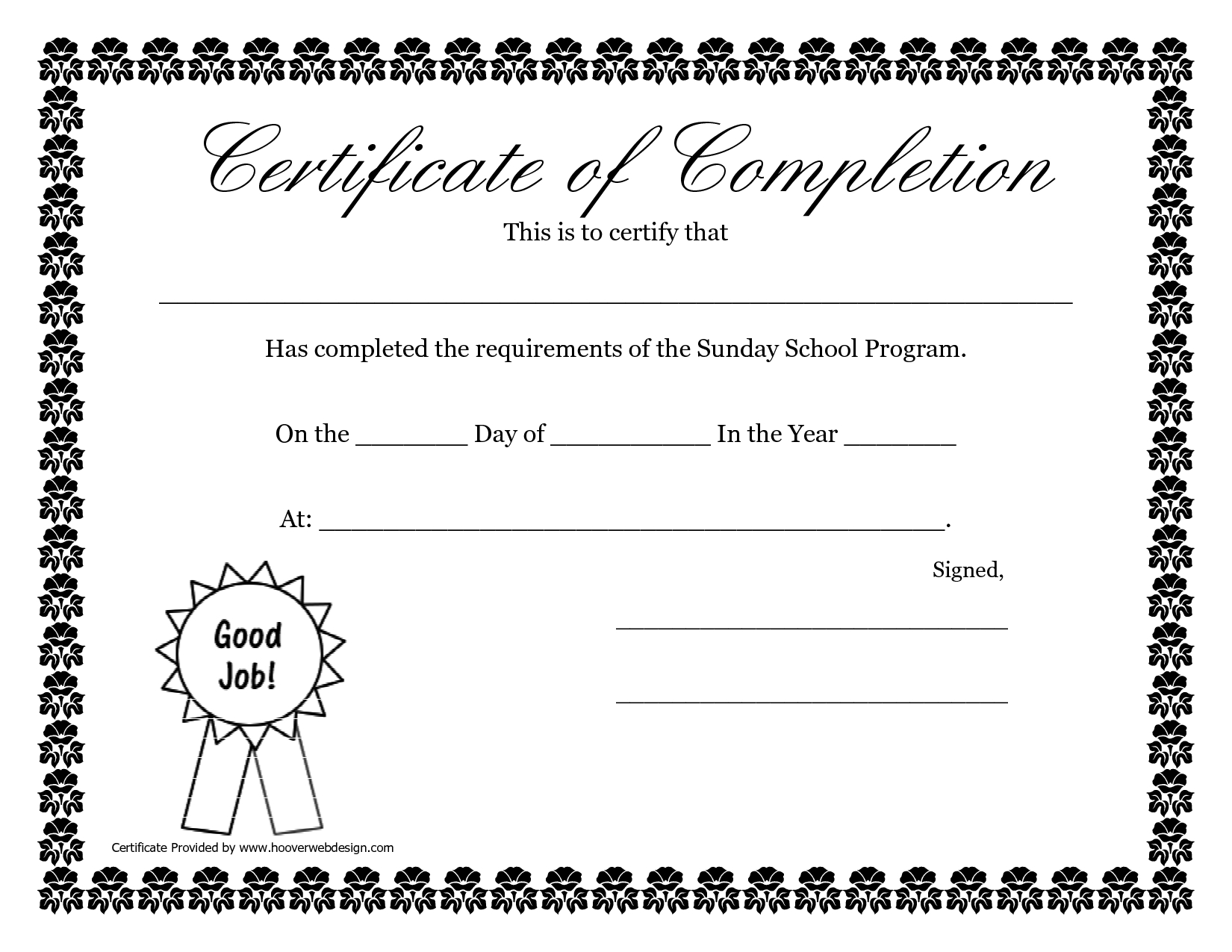 Sunday School Promotion Day Certificates | Sunday School Intended For 5Th Grade Graduation Certificate Template