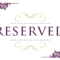 Superb Reserved Signs For Tables | Reserved Wedding Signs Within Reserved Cards For Tables Templates