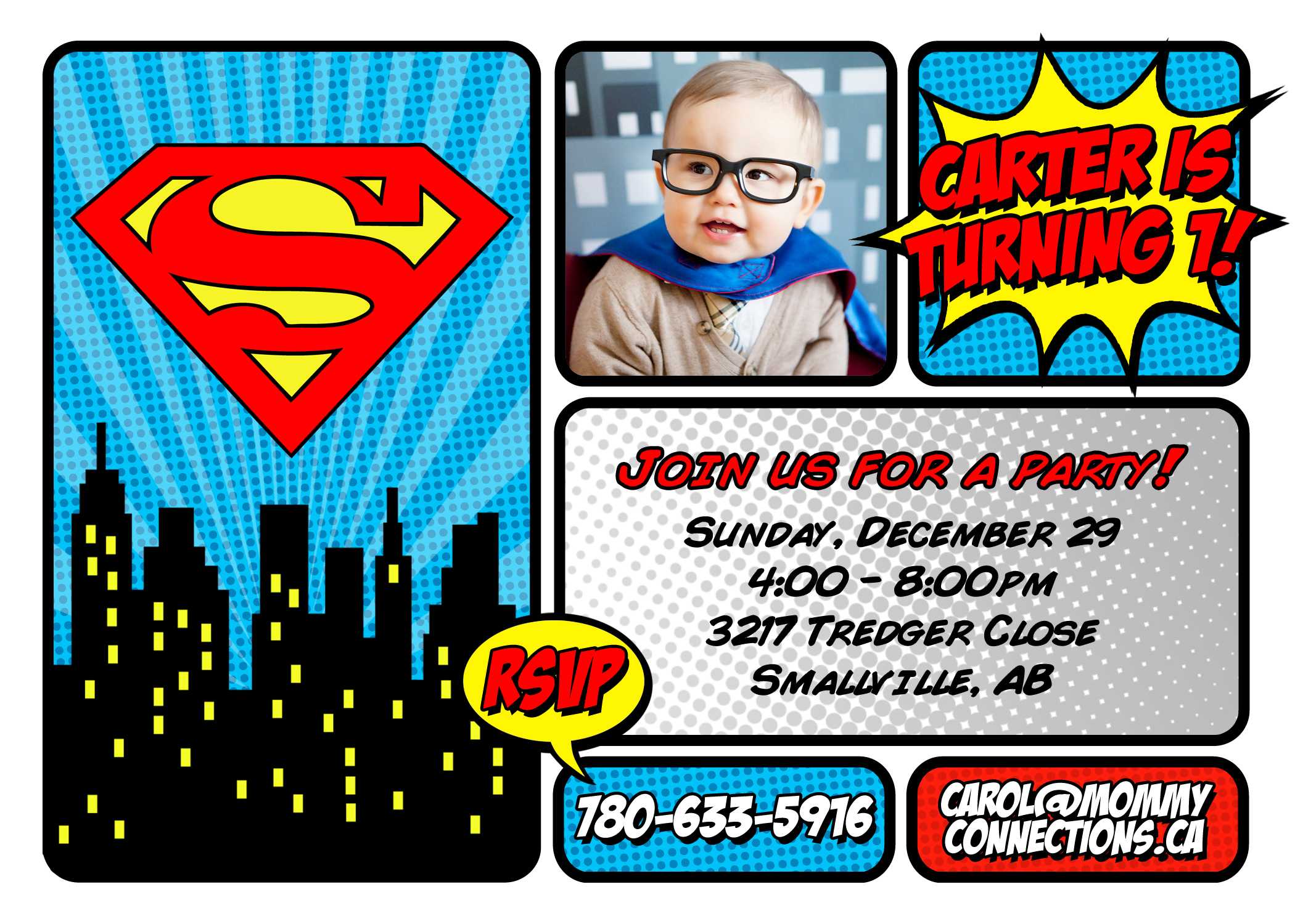 Superman Birthday Invitation Ideas — Metal Decorations From For Superman Birthday Card Template